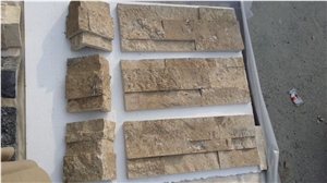 Chinese Beige Limestone Cultured Stone for Wall Cladding