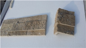 Chinese Beige Limestone Cultured Stone for Wall Cladding