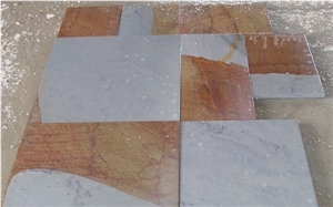 Double Color Sandstone Cultured Stone, China Yellow Sandstone Wall Cladding