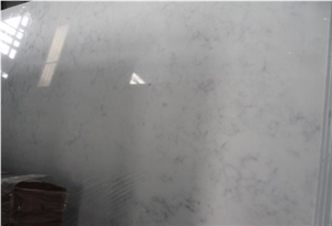 Engineered Quartz Stone Tile & Slab, Carrara Venato, Statuarrio, Marble-Like Quartz