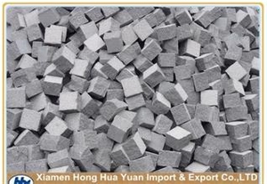 G654 Padang Dark Grey Granite Cube/Cobble/Paving Stone, G654 Granite Cube Stone & Pavers