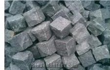 G654 Padang Dark Grey Granite Cube/Cobble/Paving Stone, G654 Granite Cube Stone & Pavers