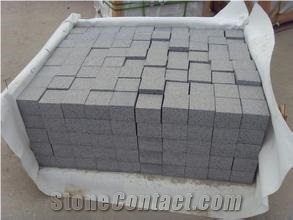 G654 Padang Dark Grey Granite Cube/Cobble/Paving Stone, G654 Granite Cube Stone & Pavers