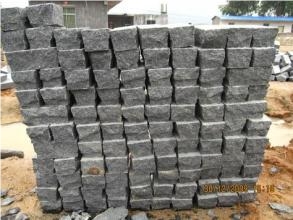 G654 Padang Dark Grey Granite Cube/Cobble/Paving Stone with Bushhammered/Natural/Falmed Finish, G654 Granite Cube Stone & Pavers