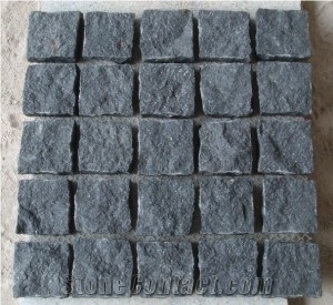 G654 Padang Dark Grey Granite Cube/Cobble/Paving Stone with Bushhammered/Natural/Falmed Finish, G654 Granite Cube Stone & Pavers