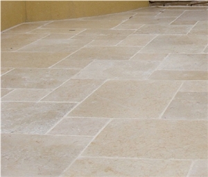Galala Cream Limestone Slabs & Tiles, Egypt Beige Limestone