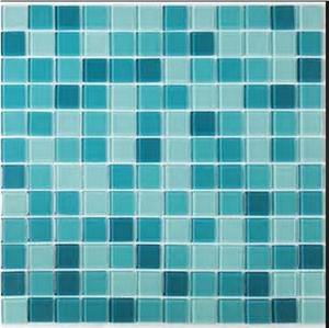 Glass Mosaic Tile Suitable for Swimming Pool 20*20mm Mda346