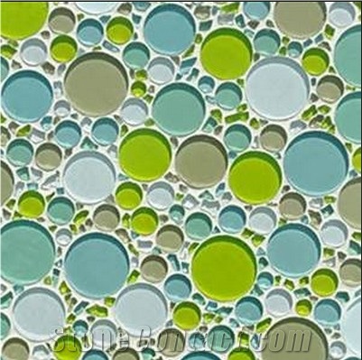 Glass Mosaic Tile Suitable for Swimming Pool 20*20mm Mda346