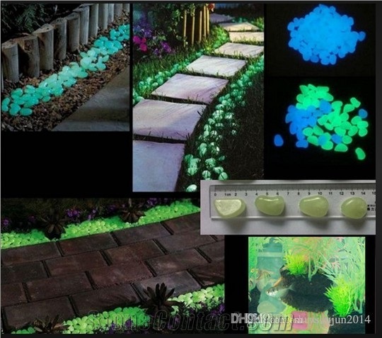 Luminous Pebble Stone Beautiful Color 10mm-30mm