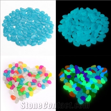 Luminous Pebble Stone Beautiful Color 10mm-30mm