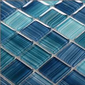 Mb Chinese Glass Mosaic Tile for Pool Blue Mosaic Tile Wholesale Cheap Swimming Pool Tile