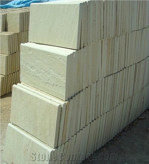Mint Yellow Sandstone Pool Coping, Swimming Pool Decks