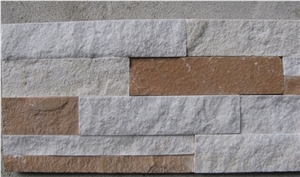 Mix Sandstone Cultured Stone, White and Yellow Sandstone Cultured Stone