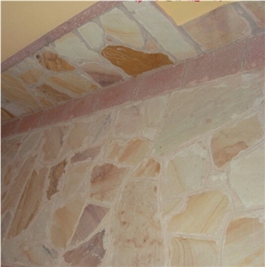 Modak Yellow Sandstone Flagstone, Pool Terrace