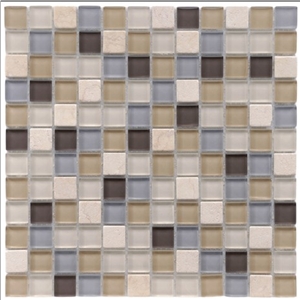 Multicolor Swimming Pool Glass Mosaic Tiles for Sale