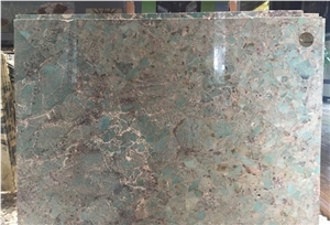 Ocean Ice Blue Quartzite Slabs, Amazon Green Quartzite Slabs, Blue Luxury Stone