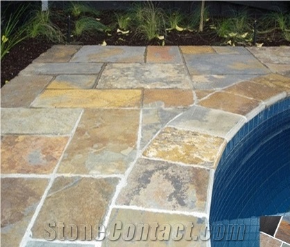 Slate Tiles, Slate Floor Tile on Sale, Multicolor Slate Tiles