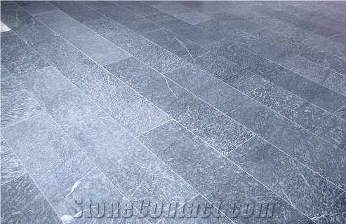 Sondrio Soapstone Floor Tiles, Pietra Ollare Soapstone, Grey Soapstone Tiles & Slabs, Flooring Tiles