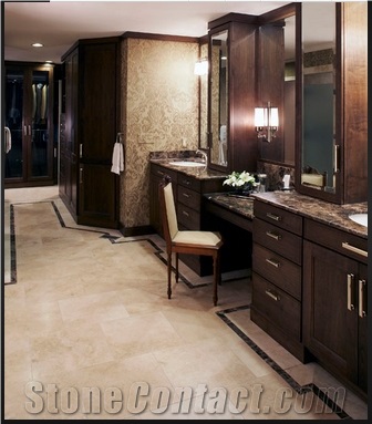 Super Dark Emperador Marble Bathroom Vanity Tops Meter Price