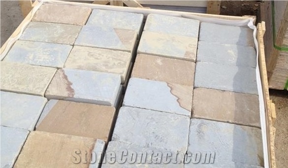 York Sandstone Tiles, Double Color Sandstone Tiles & Slabs