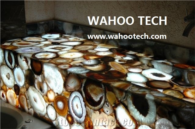 Agate Semi Precious Kitchen Countertops/Agate Semiprecious Bar Top/Agate Semiprecious Bench Top/Agate Semiprecious Worktop/Agate Semiprecious Desk Top