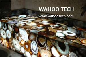 Agate Semi Precious Kitchen Countertops/Agate Semiprecious Bar Top/Agate Semiprecious Bench Top/Agate Semiprecious Worktop/Agate Semiprecious Desk Top