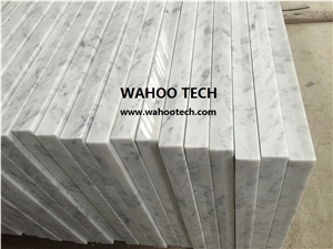 Bianco Carrara White Marble Vanity Top/Bianco Carrara White Marble Bathroom Vanity Top/ Carrara White Marble Bath Top/ Carrara White Marble Bathroom Countertop/ Carrara White Natural Stone Vanity Top
