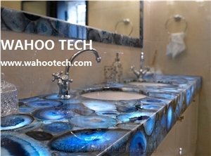 Blue Agate Semiprecious Stone Bath Vanity Tops/Blue Semiprecious Stone Vanity Tops/Blue Semiprecious Stone Bathroom Countertops Blue Agate Semiprecious Stone Bath Vanity Tops/Blue Semiprecious Stone Vanity Tops/Blue Semiprecious Stone Bathroom Countertops