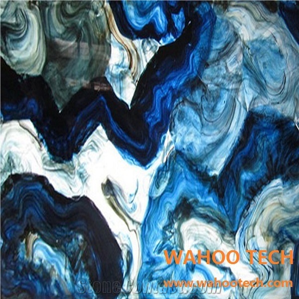 Blue Agate Semiprecious Stone Bath Vanity Tops/Blue Semiprecious Stone Vanity Tops/Blue Semiprecious Stone Bathroom Countertops