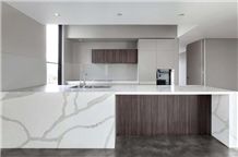 Calacatta White Engineered Quartz Stone Bench Tops/Calacatta White Engineered Quartz Stone Kitchen Tops/Calacatta White Engineered Quartz Stone Bar Tops/Calacatta White Quartz Stone Kitchen Island Top