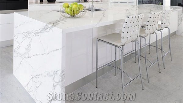 Calacatta White Engineered Quartz Stone Bench Tops/Calacatta White Engineered Quartz Stone Kitchen Tops/Calacatta White Engineered Quartz Stone Bar Tops/Calacatta White Quartz Stone Kitchen Island Top