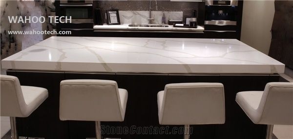 Calacatta White Quartz Stone Bench Tops/Calacatta White Quartz Stone Kitchen Countertops/Calacatta White Quartz Stone Bar Tops/Calacatta White Quartz Stone Kitchen Island Top/Quartz Engineered Stone W