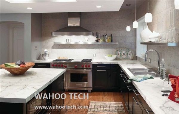 Calacatta White Quartz Stone Bench Tops/Calacatta White Quartz Stone Kitchen Countertops/Calacatta White Quartz Stone Bar Tops/Calacatta White Quartz Stone Kitchen Island Top/Quartz Engineered Stone W