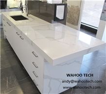Calacatta White Quartz Stone Bench Tops/Calacatta White Quartz Stone Kitchen Countertops/Calacatta White Quartz Stone Bar Tops/Calacatta White Quartz Stone Kitchen Island Top/Quartz Engineered Stone W