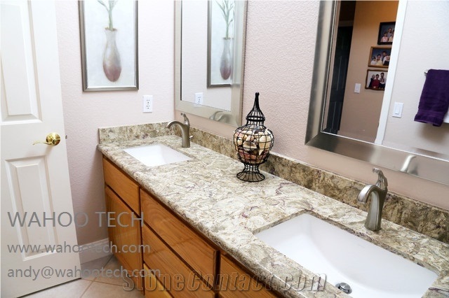 Engineered Quartz Stone Bath Tops/Engineered Quartz Stone Bathroom Vanity Tops/Engineered Quartz Stone Bathroom Countertops/Color Close Caesarstone Vanity Top/Color Close Cambria Quartz Bath Top