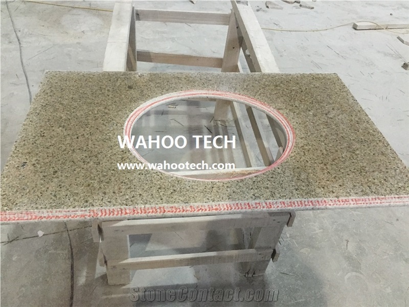 Golden Beach Granite Vanity Top/ Golden Beach Granite Bathroom Vanity Top/ Golden Beach Granite Bathroom Countertop/ Golden Beach Granite Bath Top /Sunset Granite Vanity Top
