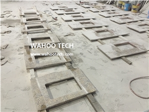 Golden Beach Granite Vanity Top/ Golden Beach Granite Bathroom Vanity Top/ Golden Beach Granite Bathroom Countertop/ Golden Beach Granite Bath Top /Sunset Granite Vanity Top