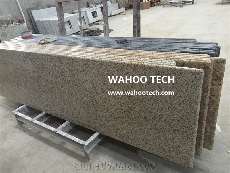 Golden Beach Granite Vanity Top/ Golden Beach Granite Bathroom Vanity Top/ Golden Beach Granite Bathroom Countertop/ Golden Beach Granite Bath Top /Sunset Granite Vanity Top
