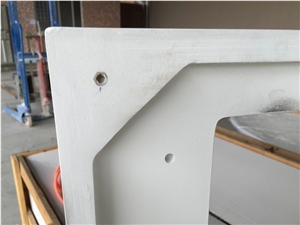 Pure White Engineered Stone Vanity Tops/Pure White Artificial Stone Bathroom Top/Pure White Artificial Stone Bath Tops /Engineered Stone Quartz Bathroom Tops/White Quartz Stone Tops