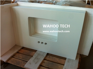 Pure White Quartz Stone Vanity Top/Pure White Quartz Stone Bathroom Countertop/Pure White Quartz Stone Bathroom Vanity Top/Pure White Quartz Stone Bathroom Top/Engineered Quartz Stone Bath Top