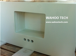 Pure White Quartz Stone Vanity Top/Pure White Quartz Stone Bathroom Countertop/Pure White Quartz Stone Bathroom Vanity Top/Pure White Quartz Stone Bathroom Top/Engineered Quartz Stone Bath Top