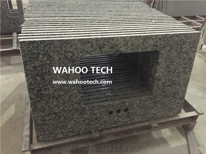 Spray White Granite Vanity Top/ Spray White Granite Bath Top/ Spray White Granite Bathroom Vanity Top/ Spray White Granite Bathroom Countertop/ Spray White Granite Bathroom Top