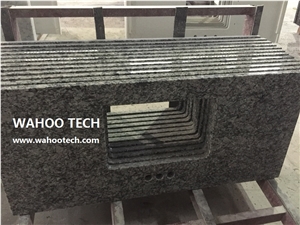 Spray White Granite Vanity Top/ Spray White Granite Bath Top/ Spray White Granite Bathroom Vanity Top/ Spray White Granite Bathroom Countertop/ Spray White Granite Bathroom Top