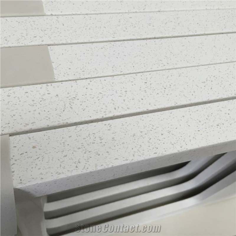 White Engineered Stone Quartz Countertops/ White Caesar Quartz Stone Kitchen Tops/Pure White Artificial Stone Countertops/Engineered Stone Quartz Kitchen Tops/White Quartz Stone Kitchen Island Tops