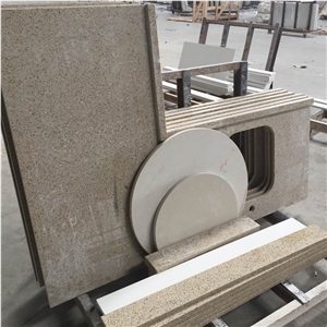 Yellow Engineered Stone Quartz Vanity Tops/Close Caesar Quartz Stone Bathroom Top/Yellow Artificial Stone Bath Tops /Close Cambria Engineered Stone Quartz Bathroom Tops/Yellow Quartz Stone Tops