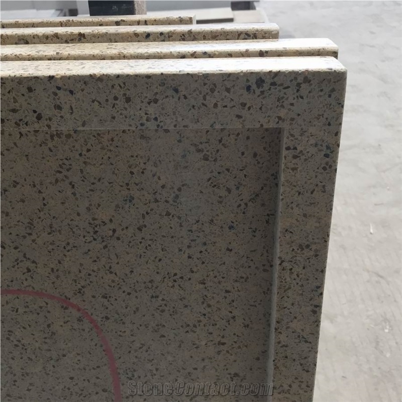 Yellow Engineered Stone Quartz Vanity Tops/Close Caesar Quartz Stone Bathroom Top/Yellow Artificial Stone Bath Tops /Close Cambria Engineered Stone Quartz Bathroom Tops/Yellow Quartz Stone Tops