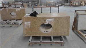 Yellow Vietnam Rust Granite Bathroom Countertops/ Yellow Vietnam Rust Granite Bathroom Vanity Tops/ Yellow Vietnam Rust Granite Bath Tops/Yellow Vietnam Rust Granite