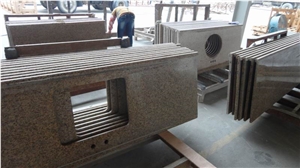 Yellow Vietnam Rust Granite Bathroom Countertops/ Yellow Vietnam Rust Granite Bathroom Vanity Tops/ Yellow Vietnam Rust Granite Bath Tops/Yellow Vietnam Rust Granite