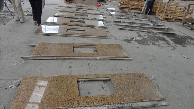 Yellow Vietnam Rust Granite Bathroom Countertops/ Yellow Vietnam Rust Granite Bathroom Vanity Tops/ Yellow Vietnam Rust Granite Bath Tops/Yellow Vietnam Rust Granite