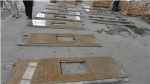 Yellow Vietnam Rust Granite Bathroom Countertops/ Yellow Vietnam Rust Granite Bathroom Vanity Tops/ Yellow Vietnam Rust Granite Bath Tops/Yellow Vietnam Rust Granite